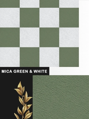 Mica Green And White