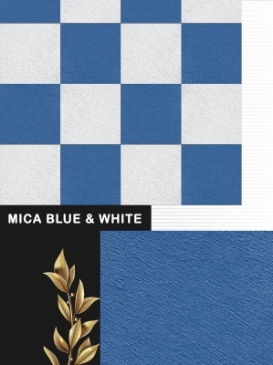 Mica Blue And White