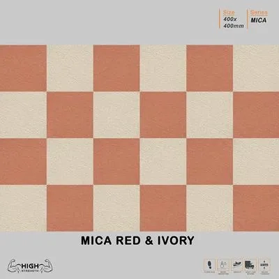 Mica Red And Ivory