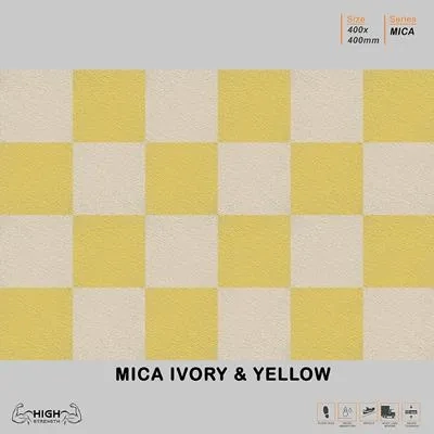 Mica Ivory And Yellow