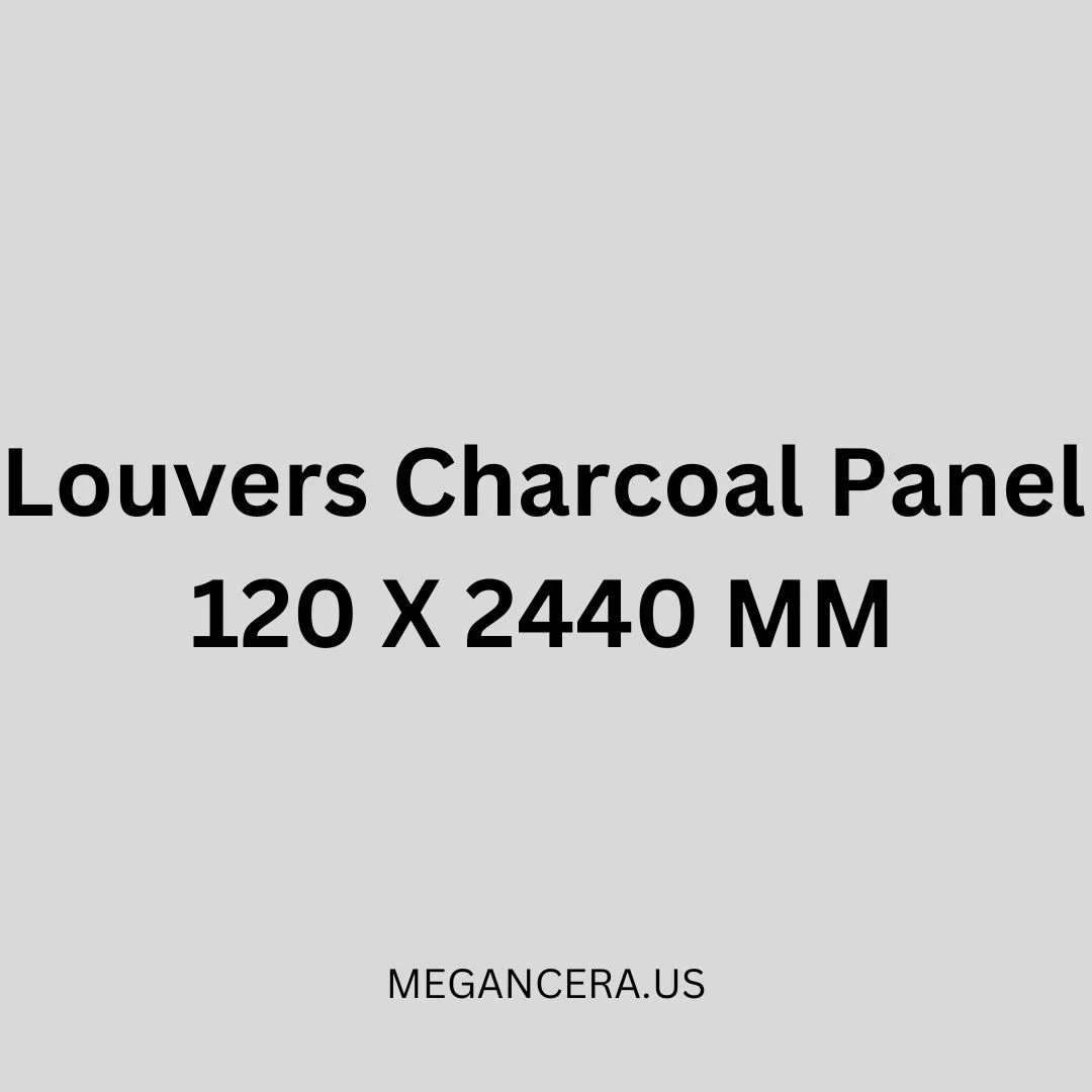 Louvers Charcoal Panel