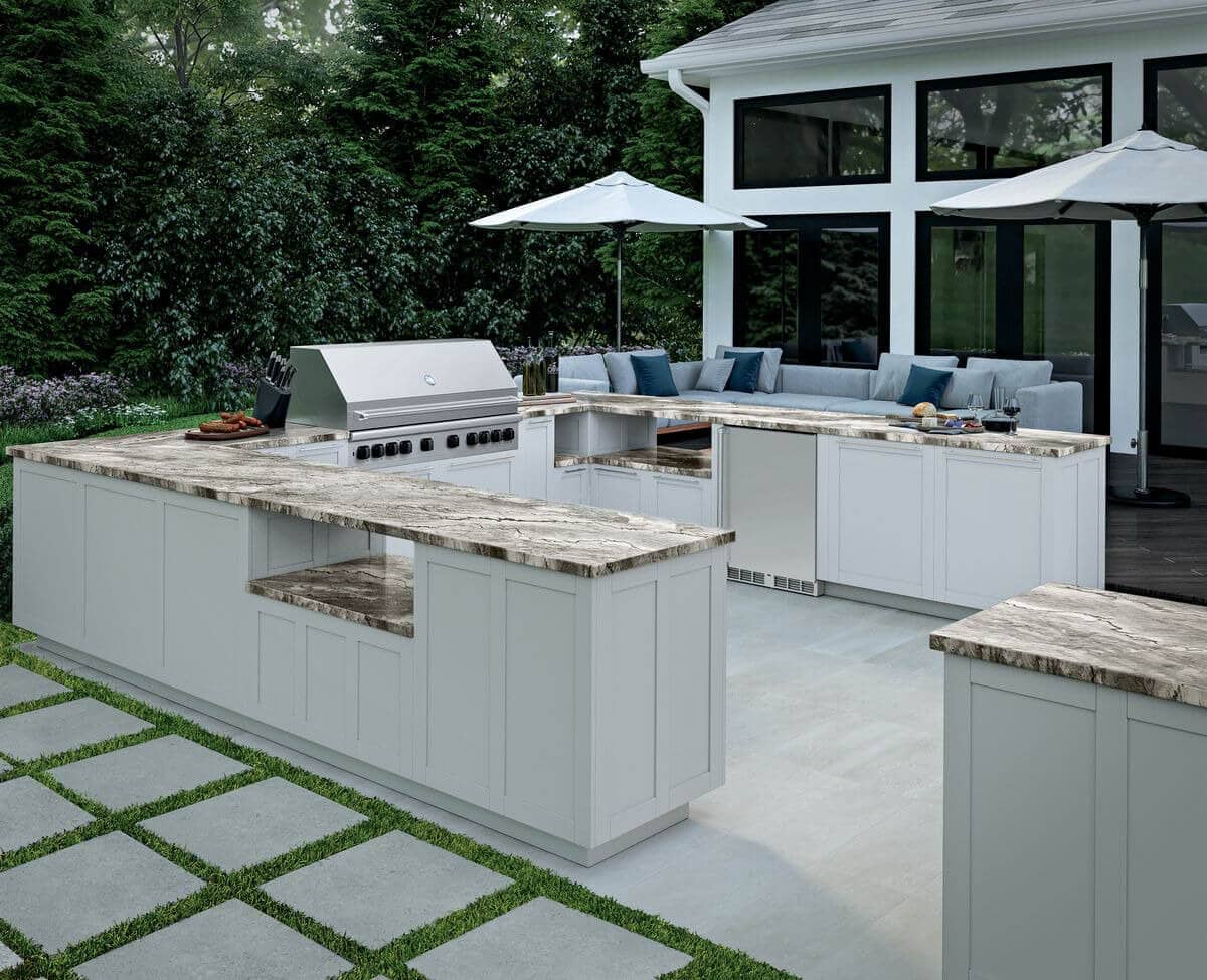 Outdoor Kitchen and Dining Areas